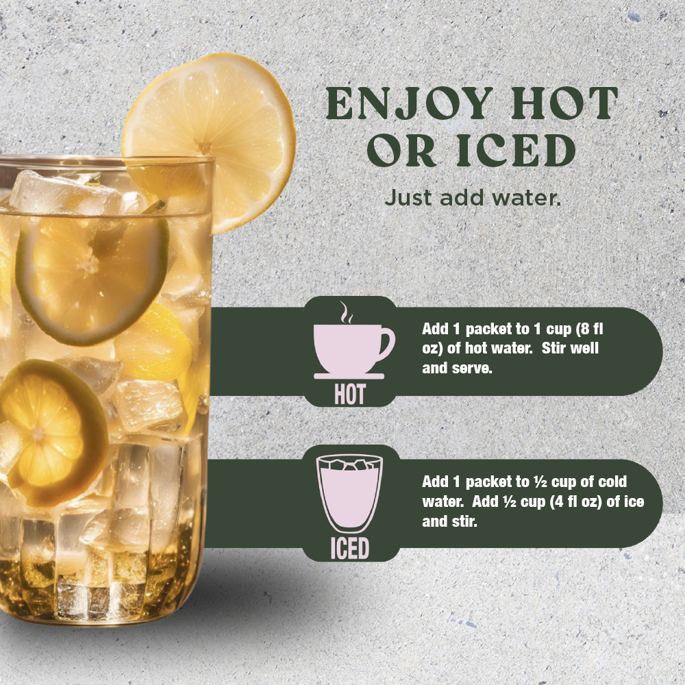 Harmony Honey Yuzu Tea With Ground Ginger, Premium Black Tea, Sweetened with Honey and Organic Sugar, 20 Count