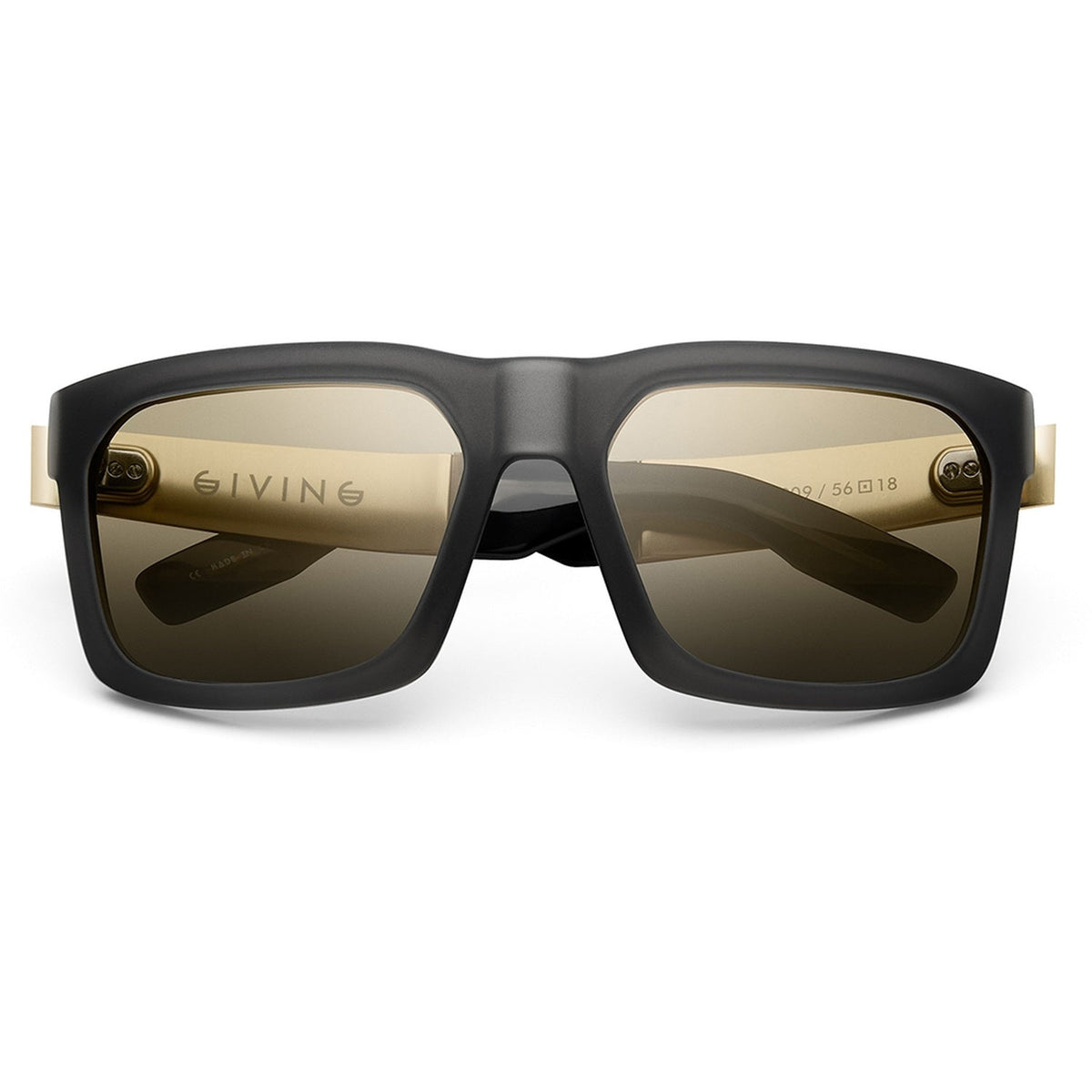 Giving: Polished Black - Brushed Aluminum / Grey Lens