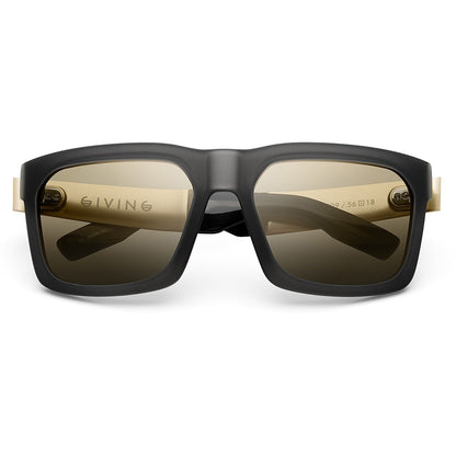 Giving: Polished Black - Brushed Aluminum / Grey Lens