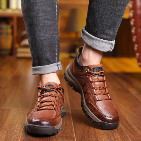 Men's Orthopaedic Leather Trainers
