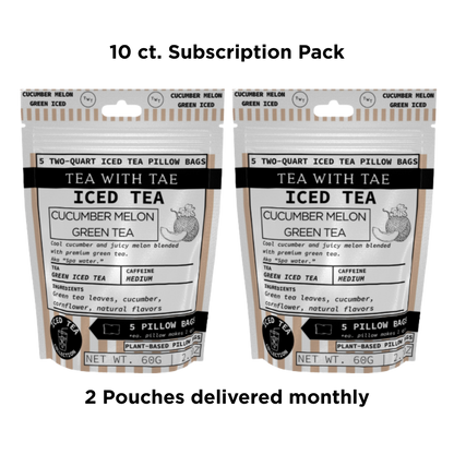 Cucumber Melon Green Iced Tea Pouch