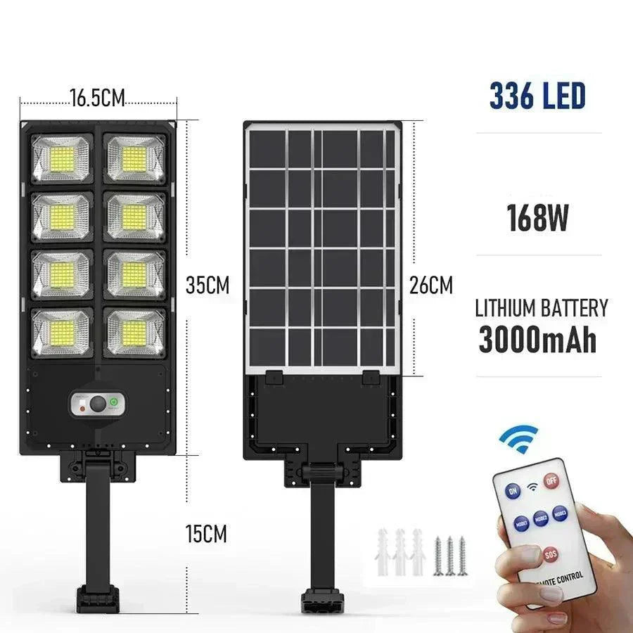 Lampe LED Solaire pour Fermes, Jardins, Commerces et Rues – Murale ou sur Poteau