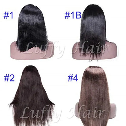 Brazilian Human Hair Silk Base Full Lace Wig Pre Plucked Silky Straight 5x4.5 Silk Top Full Lace Human Hair Wig 130%-180%Density