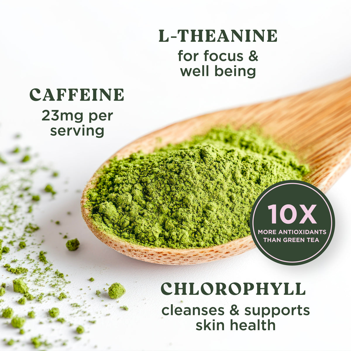Harmony Matcha Lavender, Premium Shade-Grown Japanese Matcha, Sweetened with Organic Sugar, 20 Servings