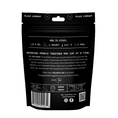 Black Currant Hot Tea Pouch
