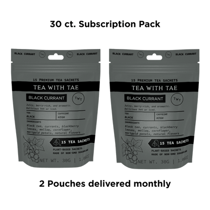 Black Currant Hot Tea Pouch