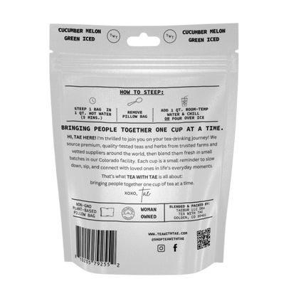 Cucumber Melon Green Iced Tea Pouch