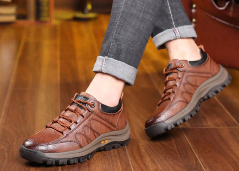 Men's Orthopaedic Leather Trainers