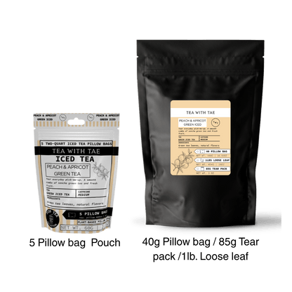 Peach & Apricot Green Iced Tea Pouch