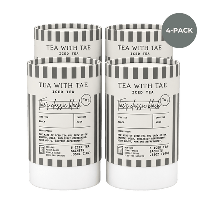 Tae's Classic Black Iced Mini Tea Tubes (5 iced sachets)
