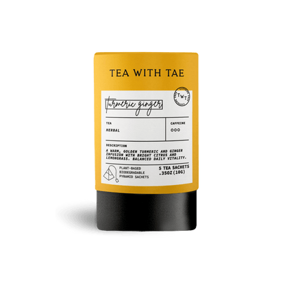 Turmeric Ginger Mini Tea Tube (5 tea bags)