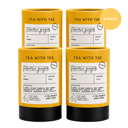 Turmeric Ginger Mini Tea Tube (5 tea bags)