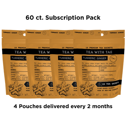 Turmeric Ginger Hot Tea  Pouch