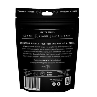 Turmeric Ginger Hot Tea  Pouch