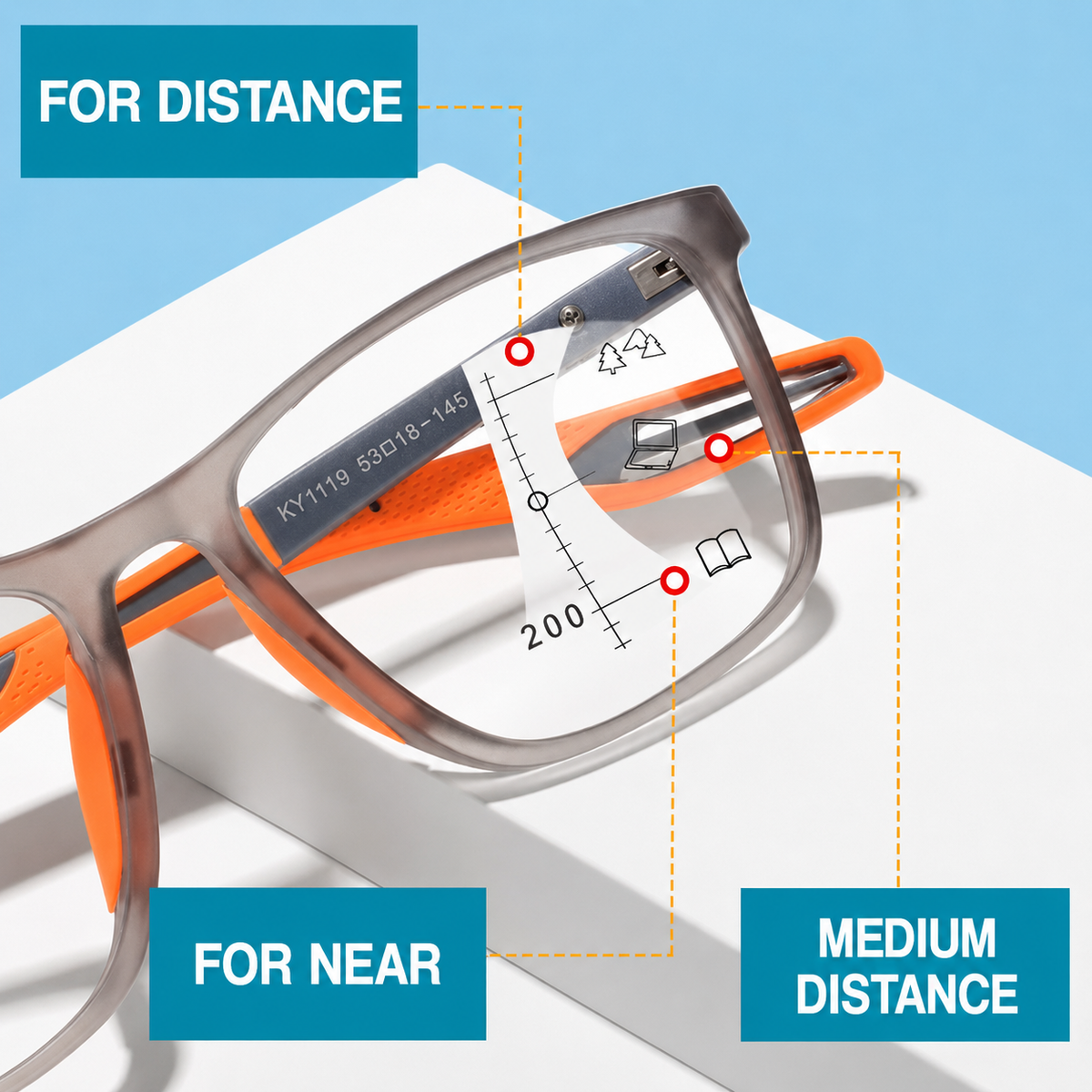 Visioun NexoLens Multifocal Glasses – product detail