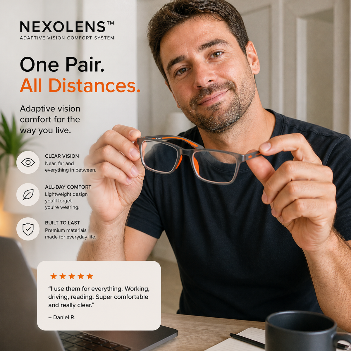 Visioun NexoLens – one pair for different distances